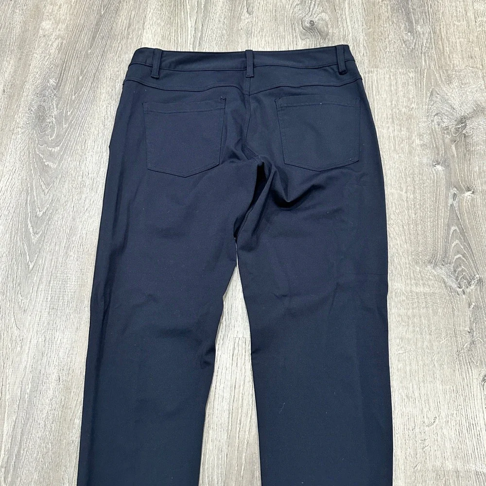 BYLT Premium Basics Everyday Pant 2.0 Mens Large Navy Slim Performance Chino